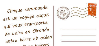 carte postale "chaque commande est un voyage"